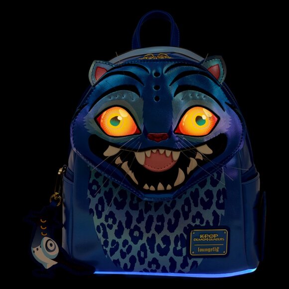 IN HAND Loungefly KPop Demon Hunters Derpy Cosplay Light-Up Glow Mini Backpack main image 9